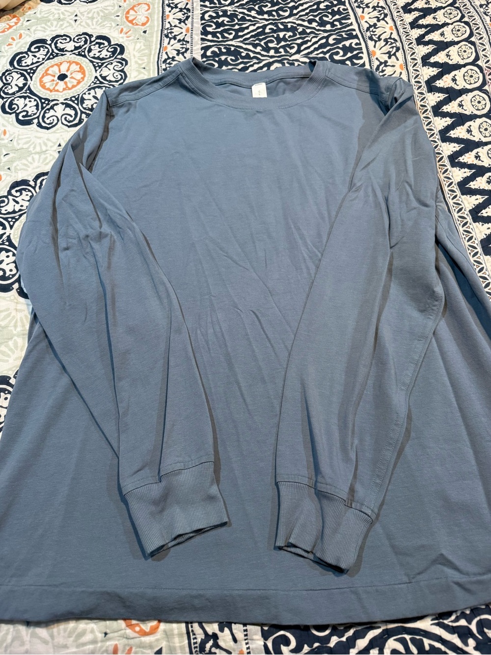 Lululemon All Yours Organic Cotton Blend long sleeve Tshirt. Size large.